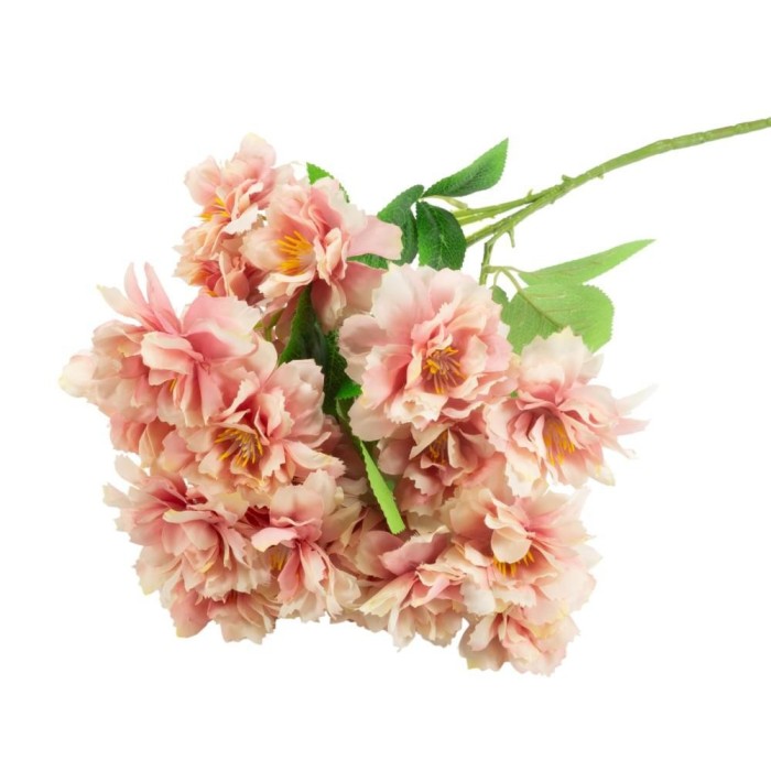 RAMO COMPOSISZIONE FIORI BOUQUET cm70h ROSA ANTICO